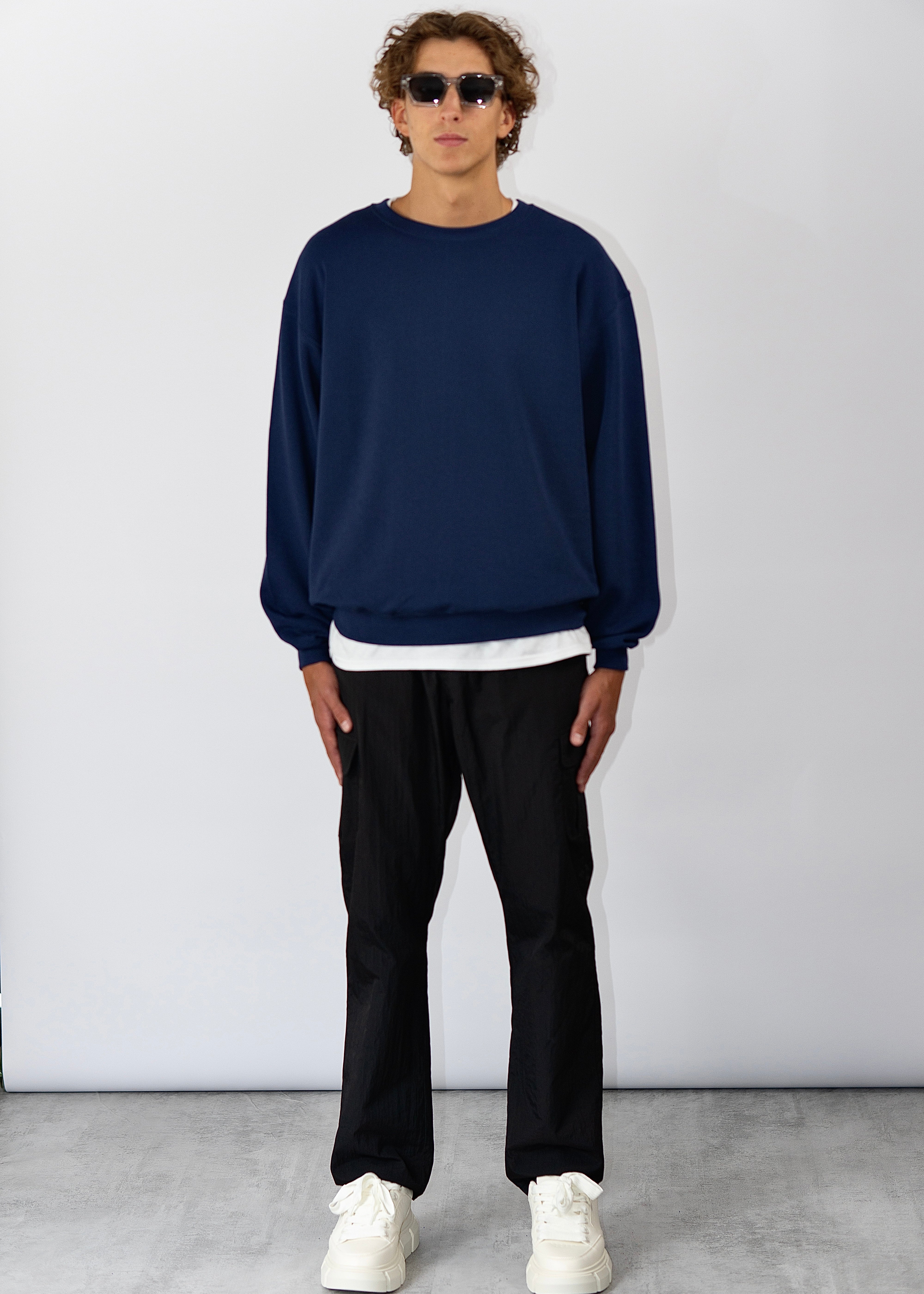 Essential Sweater | Navy Blau