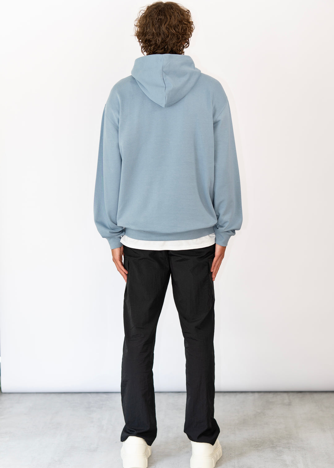 Essential Hoodie | Blau Grau