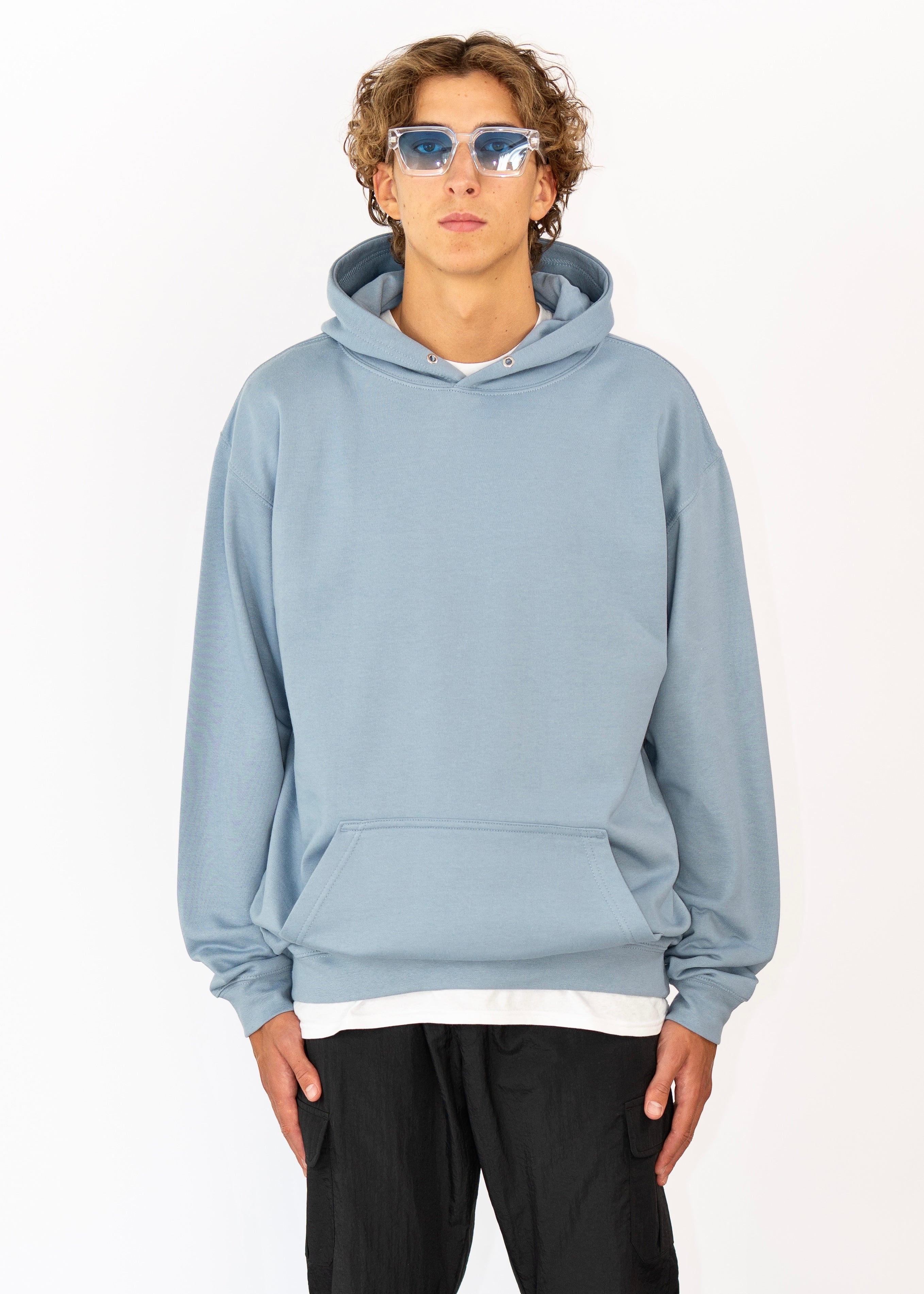 Essential Hoodie | Blau Grau